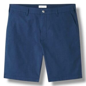 NWT Peter Millar Crown Comfort Shorts Mens‎ Size 32 Washed Navy Blue - $128